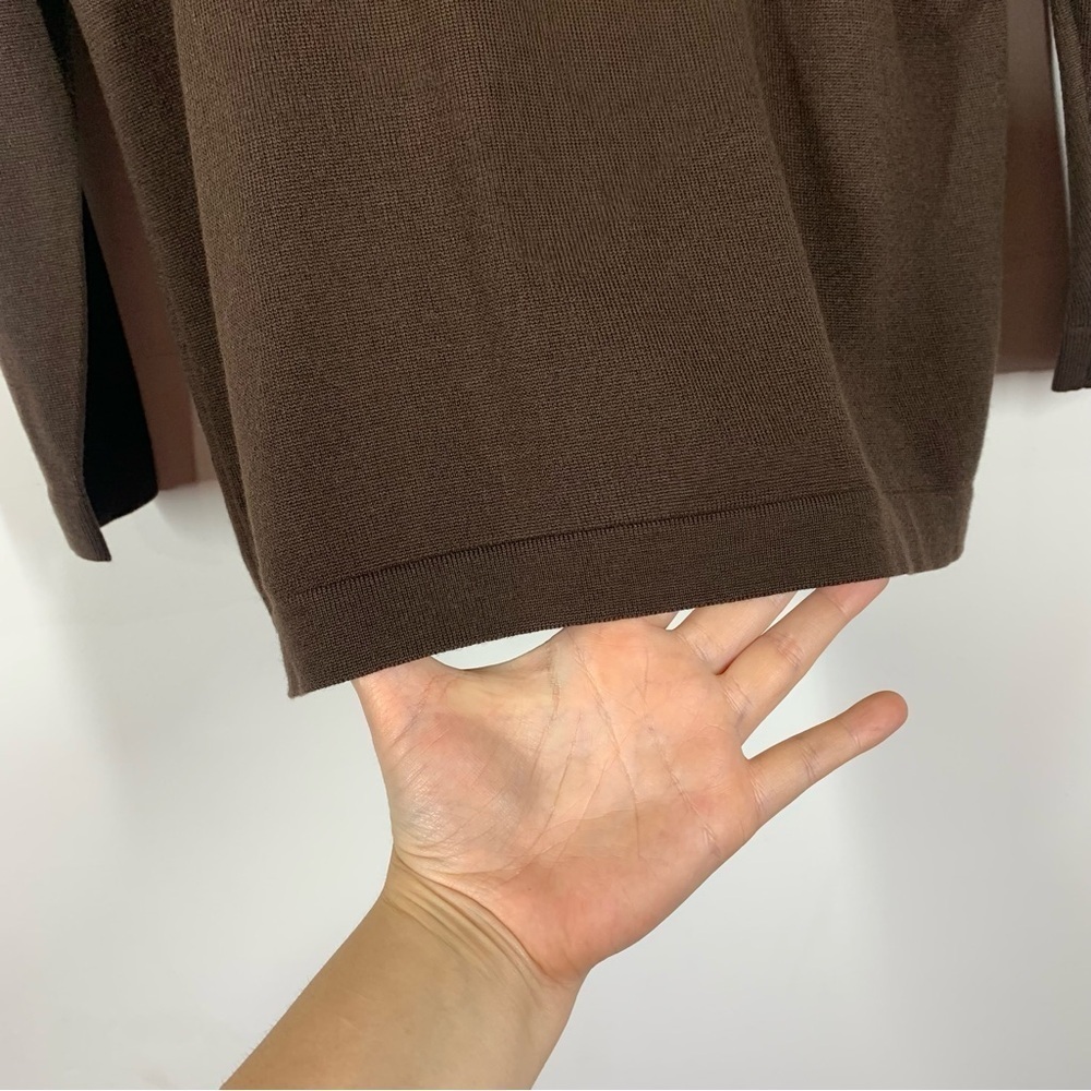 VTG Escada Brown Knit Turtleneck Sweater Size 36 or US 6 - Picture 5 of 9